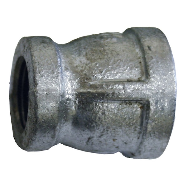 2-1/2in. x 1-1/2in. Galvanized Iron Reducing Coupling, Banded